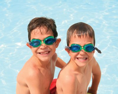 Boys in Our Outdoor Swimming Pool | Colorado Athletic Club - Boulder