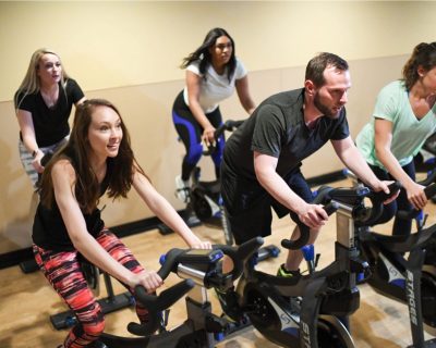 Group Spinning Class at Colorado Athletic Club - DTC