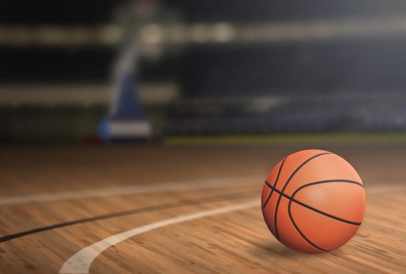 Basketball on an indoor court at Wellbridge