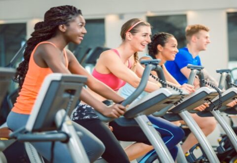 The indoor cycling classes