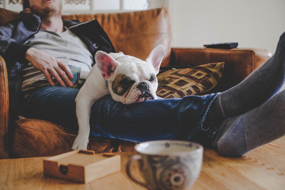 Man enjoying a rest day from fitness